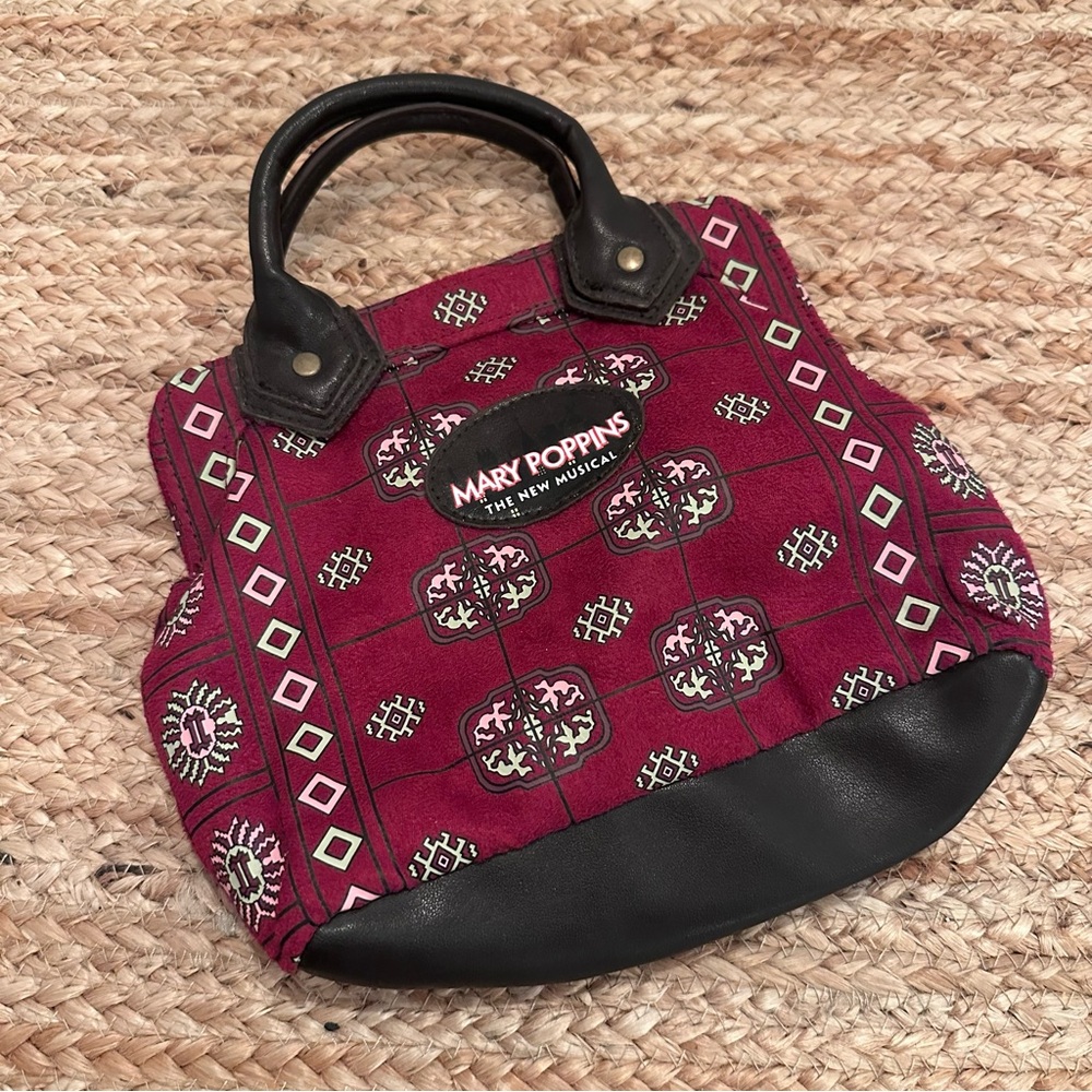 Disney Mary Poppins The New Musical Carpet Handbag Purse Clutch Rockabillly